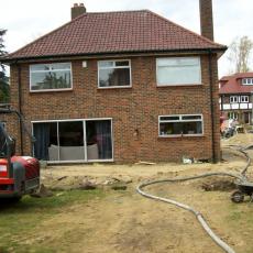 Conversion from dated 1970 house to contempory show home