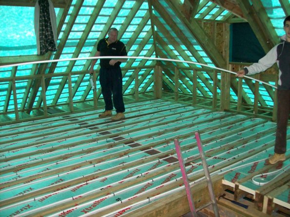 installation of underfloor heating