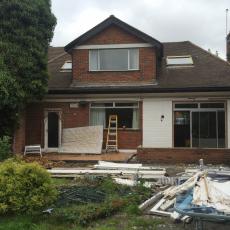 Existing Bungalow rear elevation