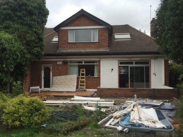 Existing Bungalow rear elevation