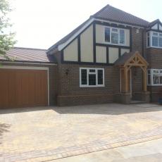 Garage conversion / side rear extension/ oak porch in Biockley