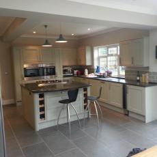 bexleyheath internal view of extension and kitchen fit