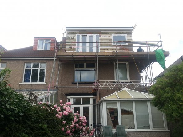 dormer loft under construction