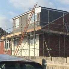 Dormer loft conversion nearing completion