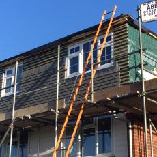 Dormer loft conversion under construction