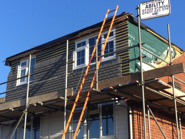 Dormer loft conversion under construction